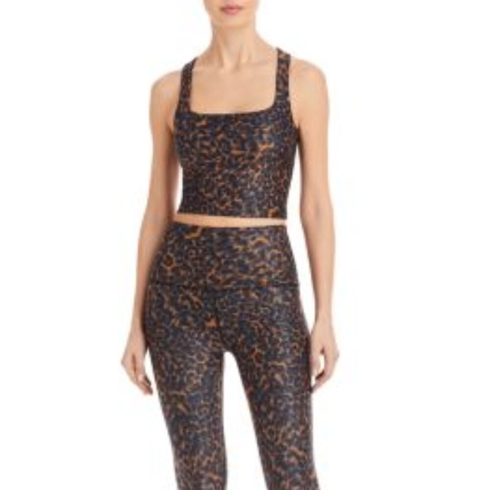 Beyond Yoga Leopard Workout Top
